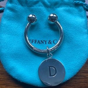Tiffany & Co Keychain. 925 silver. Letter D